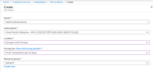 AIInsightsWithoutPremium_SetupCognitiveServices_TextAnalyticsCreate