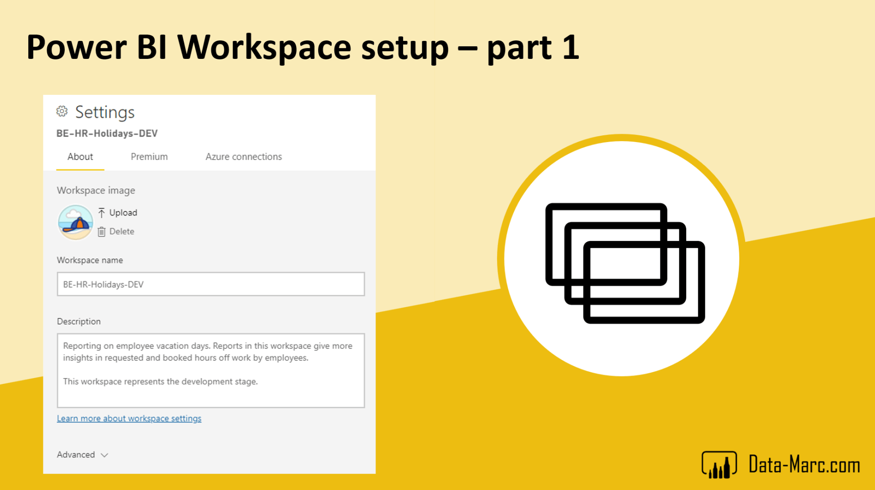 Power BI Workspace setup – Part 1 – Data – Marc