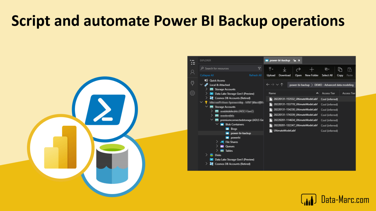Script and automate Power BI Backup operations – Data – Marc